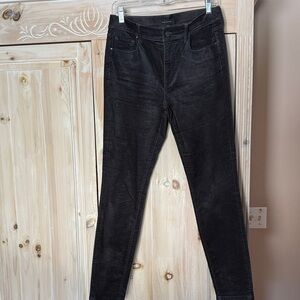 Ann Taylor Dark Charcoal velvety Jeans